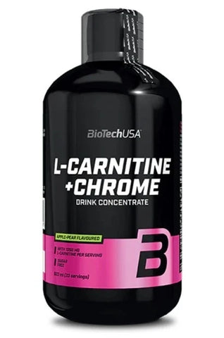 BioTech USA L-Carnitine Chrome 500ml flüssiges L-Carnitin mit Chrom