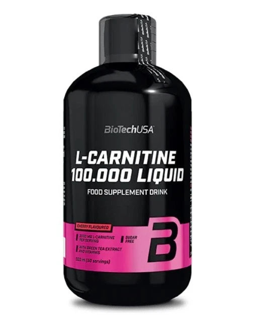 BioTech USA L-Carnitine 100000 500ml flüssiges L-Carnitin zuckerfrei