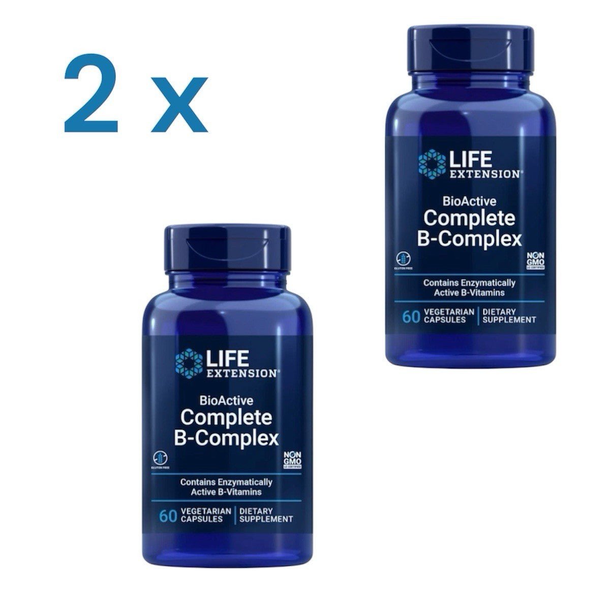 Life Extension BioActive Complete B - Complex 2x60 Kapseln | 120 Kaps - NirooX NutritionNirooX Nutrition