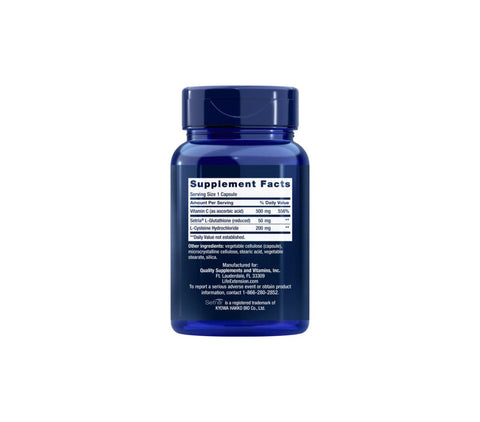 Life Extension Glutathione Cysteine & C 2x100 Kapseln | 200 Kaps - NirooX NutritionNirooX Nutrition