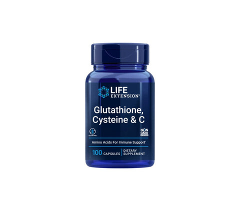 Life Extension Glutathione Cysteine & C 2x100 Kapseln | 200 Kaps - NirooX NutritionNirooX Nutrition