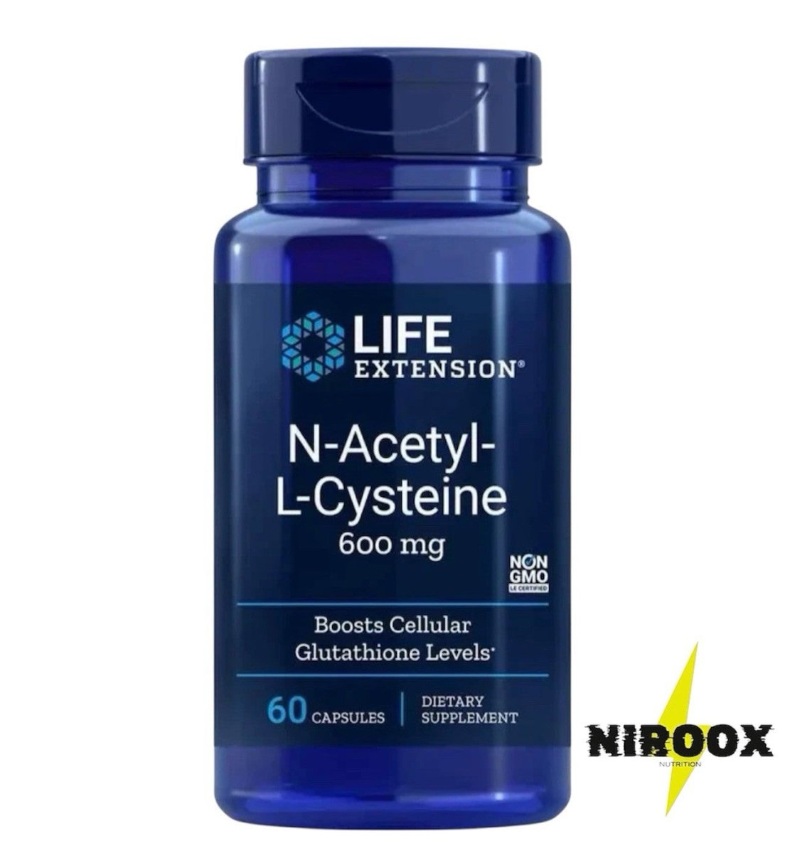 Life Extension N - Acetyl - L - cysteine ??(NAC) 600 mg 60 Kapseln - NirooX NutritionNirooX Nutrition