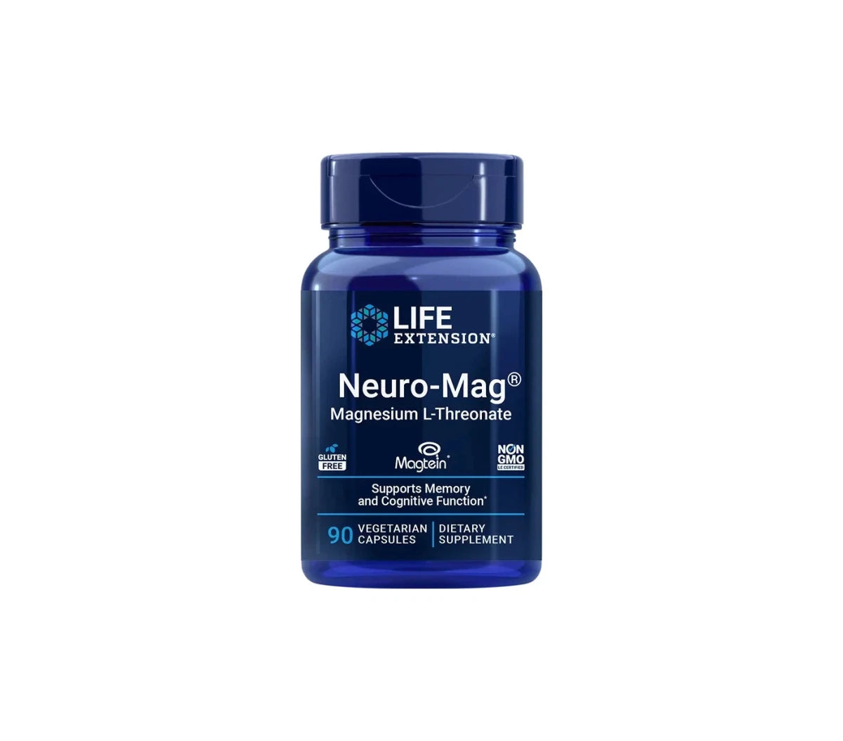 Life Extension, Neuro-Mag, Magnesium-L-Th<wbr/>reonat, 90 vegetarische Kapseln - NirooX NutritionNirooX Nutrition