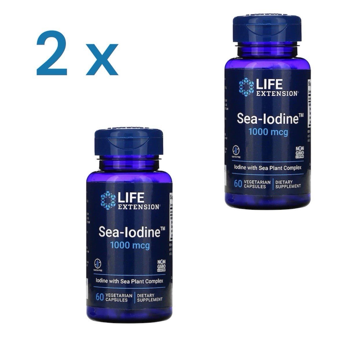 Life Extension Sea Iodine 1000mcg 2x60 Kapseln | 120 Kapseln - NirooX NutritionNirooX Nutrition