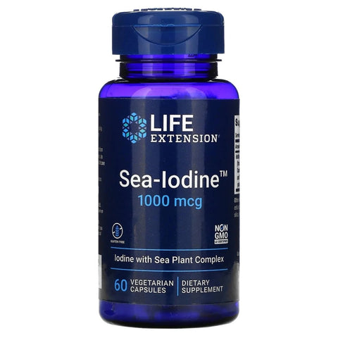 Life Extension Sea Iodine 1000mcg 60 Kapseln | Jod aus Meeresalgen - NirooX NutritionNirooX Nutrition