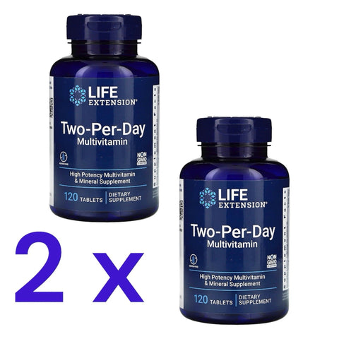 Life Extension Two - Per - Day – 120 Tabetten| Premium Multivitamin - NirooX NutritionNirooX Nutrition