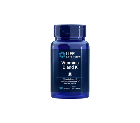 Life Extension Vitamin D und K – 60 Kapseln | 3000 IE Vitamin D3 + Vitamin K1 & K - NirooX NutritionNirooX Nutrition