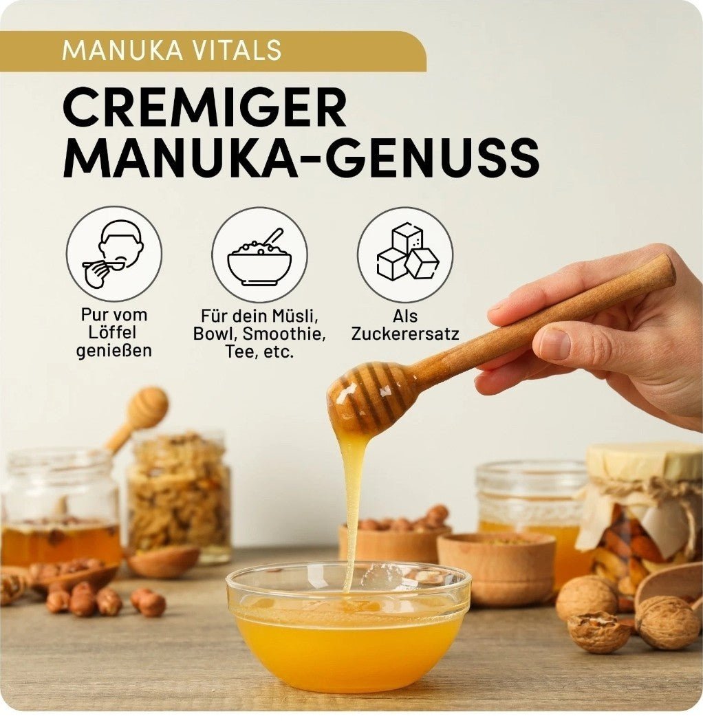 Manuka Vital Honig MGO 450+, 550+ 500 gr aus Neuseeland, Premium - Manuka - Honig - NirooX NutritionNirooX Nutrition