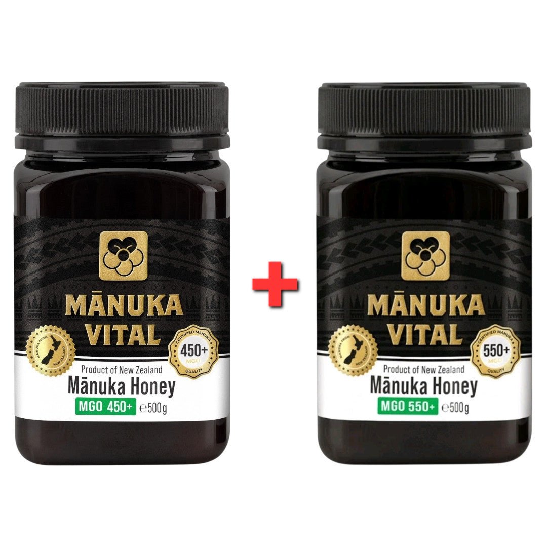 Manuka Vital Honig MGO 450+, 550+ 500 gr aus Neuseeland, Premium - Manuka - Honig - NirooX NutritionNirooX Nutrition