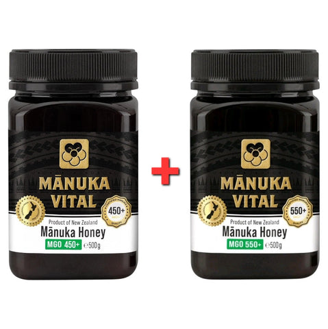Manuka Vital Honig MGO 450+, 550+ 500 gr aus Neuseeland, Premium - Manuka - Honig - NirooX NutritionNirooX Nutrition