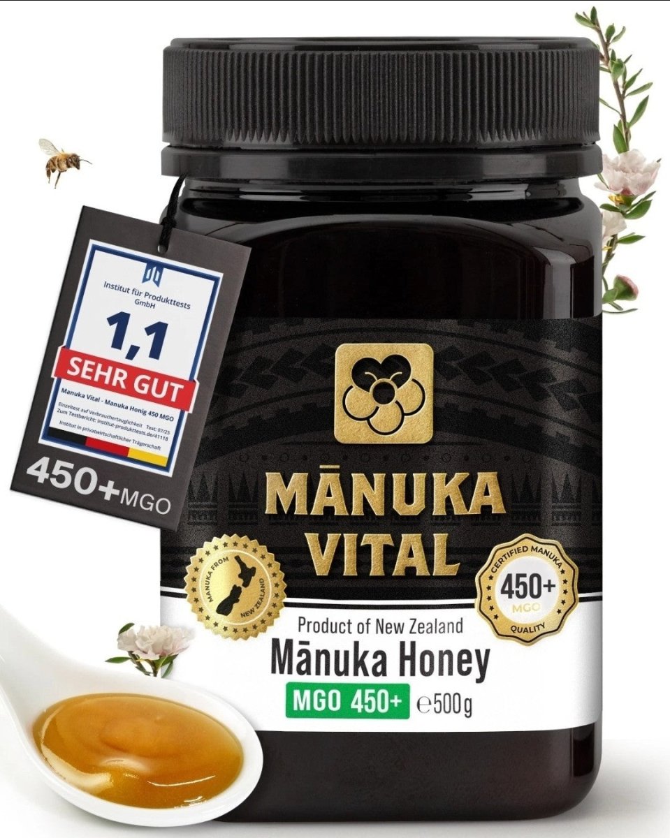 Manuka Vital Honig MGO 450+, 550+ 500 gr aus Neuseeland, Premium - Manuka - Honig - NirooX NutritionNirooX Nutrition
