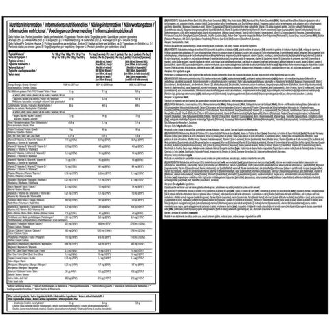 Detailaufnahme Muscletech Mass Tech Extreme 2000 – Supplement Facts, Vitamine und Inhaltsstoffe