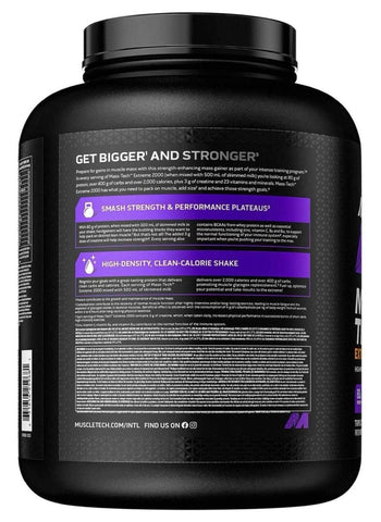 Muscletech Mass Tech Extreme 2000 | Hochkalorischer Weight Gainer für Muskelaufbau & Masse | 2,7kg + Bonus - NirooX NutritionNirooX
