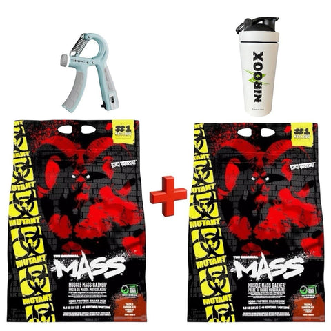 Mutant Mass 2 x 6800g Beutel Weight Gainer Kohlenhydrate Eiweiß / 13,6kg + bonus - NirooX NutritionMutant