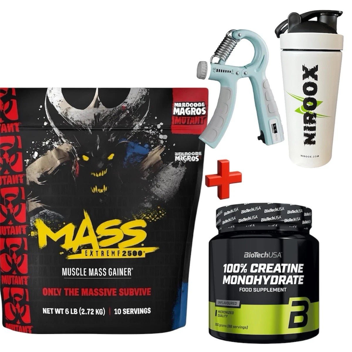 Mutant Mass EXTREME 2500 2720g Beutel Weight Gainer Eiweiß + Creatine 300gr - NirooX NutritionNirooX Nutrition