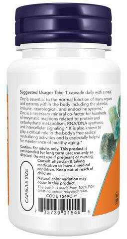 NOW Foods Zinc Picolinate 50mg 120 Kapseln | Zink Picolinat - NirooX NutritionNirooX Nutrition