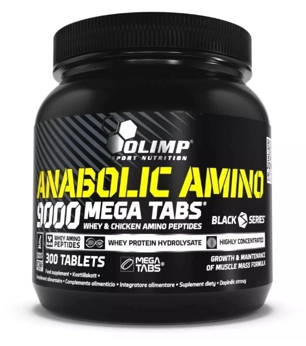 Olimp Anabolic Amino 9000 Mega Tabs – 300 Tabletten | Aminosäuren - Komplex - NirooX NutritionNirooX Nutrition