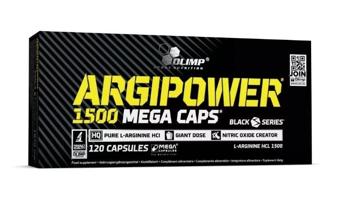 Olimp ArgiPower 1500 Mega Caps – 120 Kapseln | 1500mg L - Arginin HCl - NirooX NutritionNirooX Nutrition