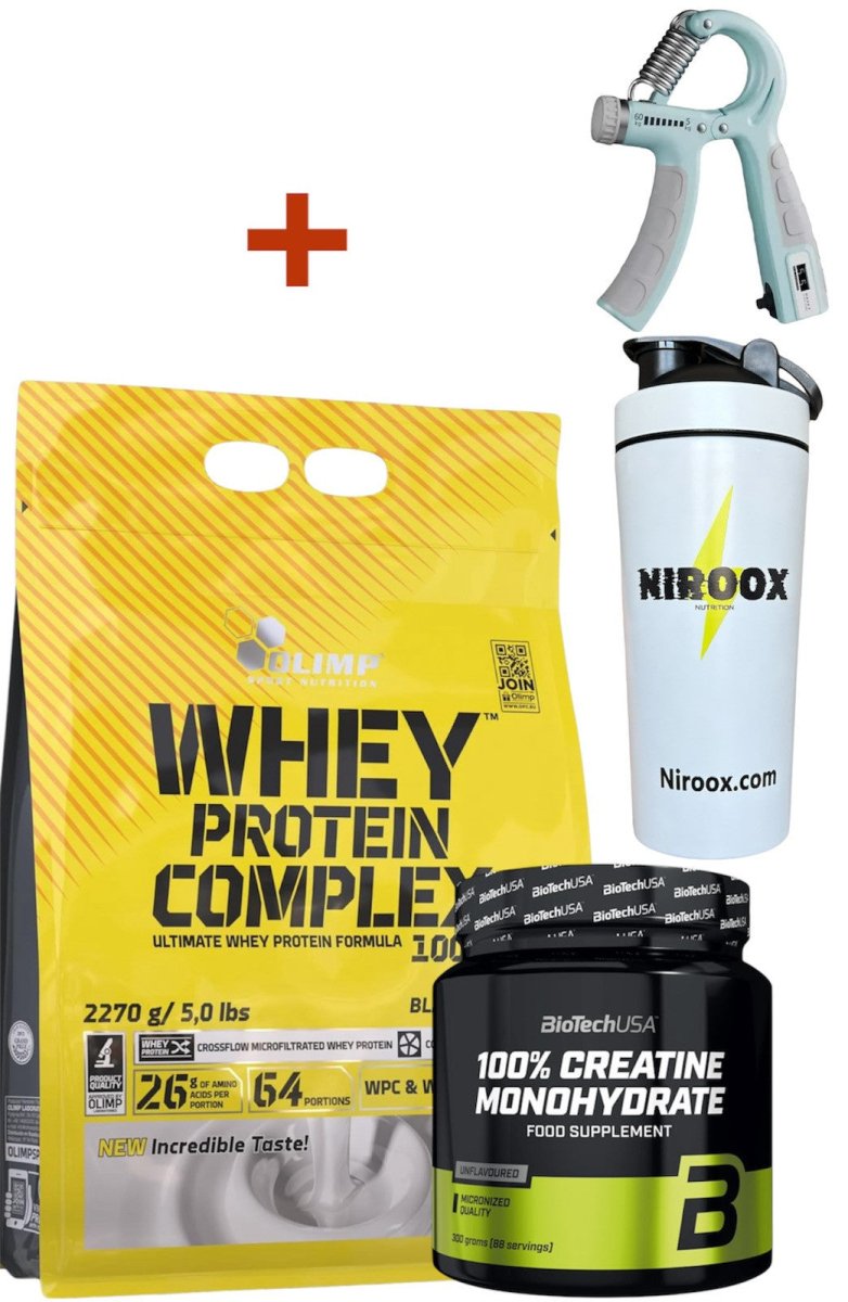 Olimp Whey Protein Complex 2270g plus Creatine 300g Bundle für maximalen Muskelaufbau und Kraftsteigerung