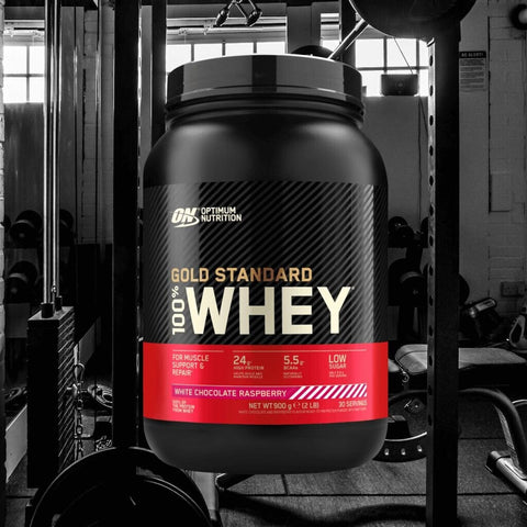 Optimum Nutrition Gold Standard 100% Molke Protein 900 g +Bonus NirooX Nutrition.