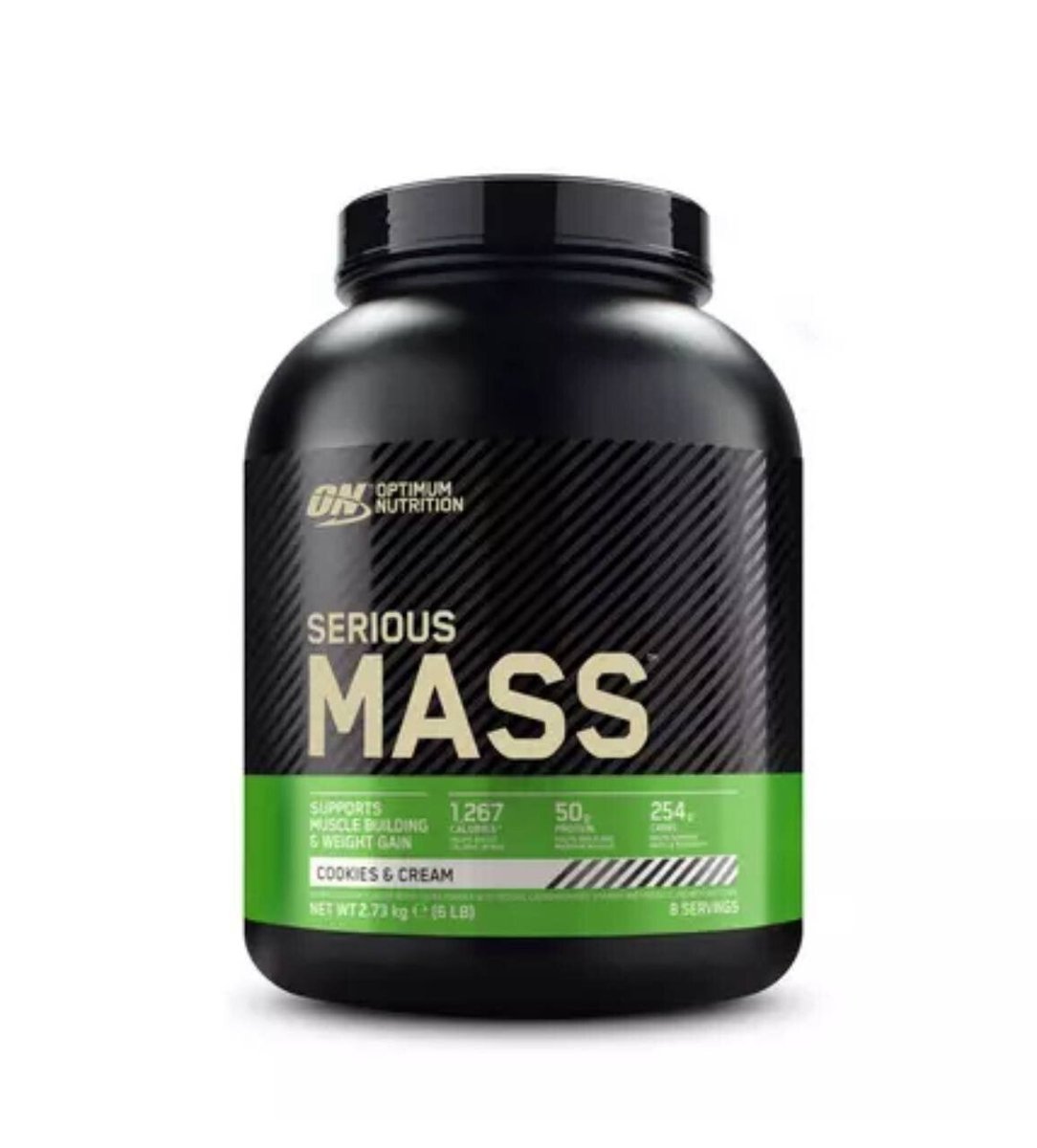 Optimum Nutrition Serious Mass 2727g hochkalorischer Weight Gainer mit 1250 Kalorien 50g Protein 250g Kohlenhydrate und 3g Kreatin für Hardgainer und Masseaufbau