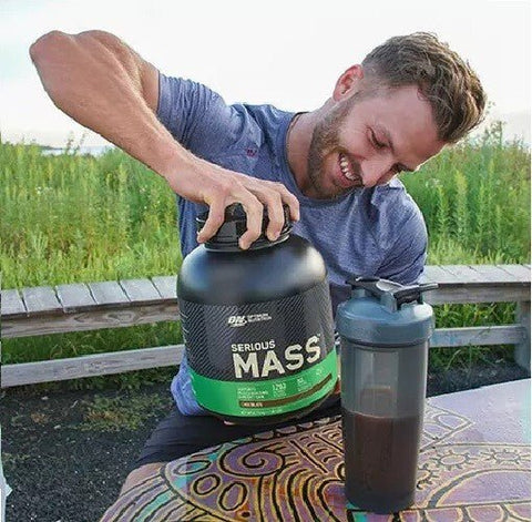 Optimum Nutrition Serious Mass 2727g hochkalorischer Weight Gainer mit 1250 Kalorien 50g Protein 250g Kohlenhydrate und 3g Kreatin für Hardgainer und Masseaufbau
