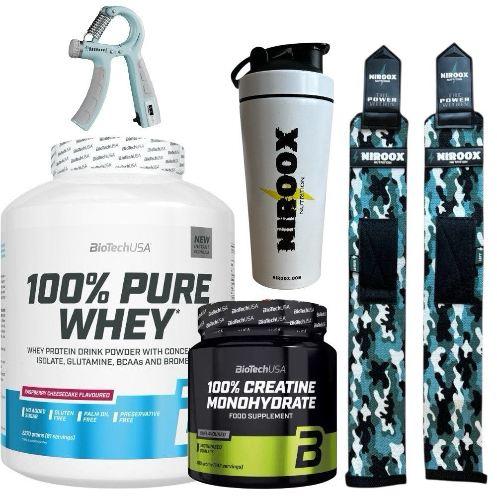 Biotech USA 100% Pure Whey 2270g + 100 % Creatine Monohydrate 300 gr