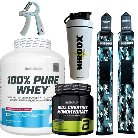 Biotech USA 100% Pure Whey 2270g + 100 % Creatine Monohydrate 300 gr
