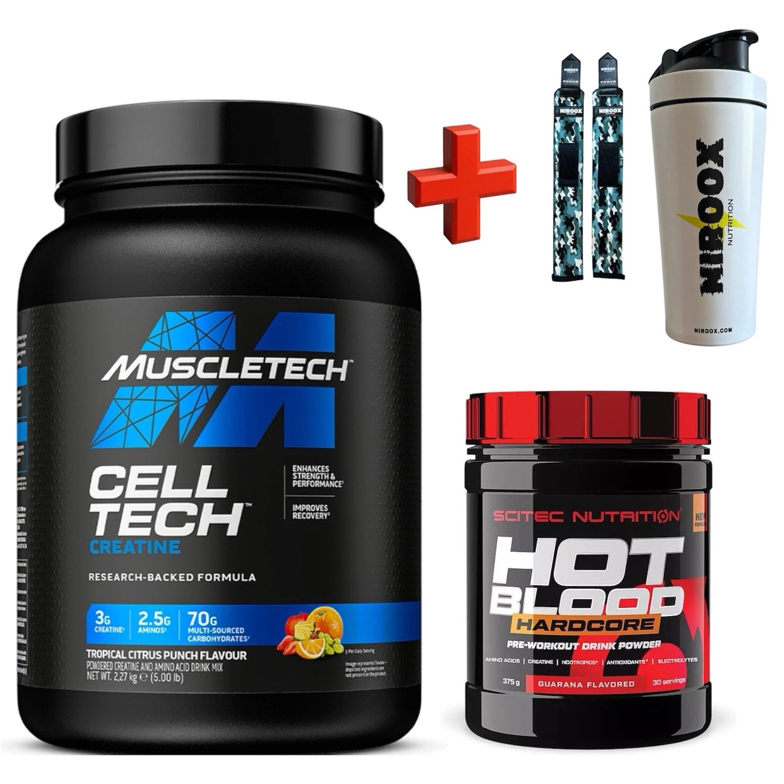 MuscleTech Cell-Tech Creatine 2270g Pre-Workout 375g Tropical Citrus Punch