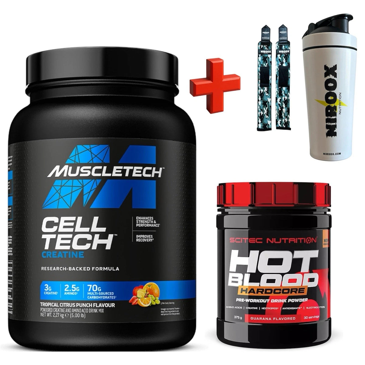 MuscleTech Cell-Tech Creatine 2270g Pre-Workout 375g Tropical Citrus Punch