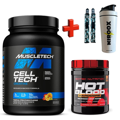 MuscleTech Cell-Tech Creatine 2270g Pre-Workout 375g Tropical Citrus Punch