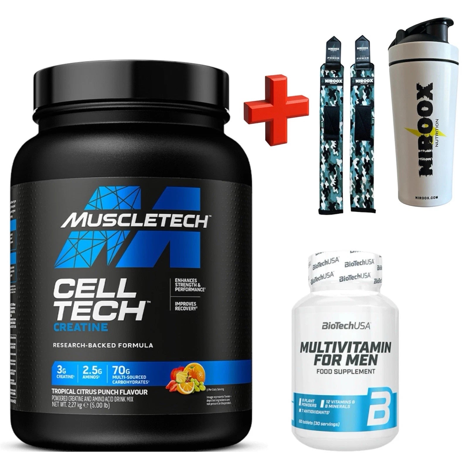 MuscleTech Cell-Tech Creatine 2270g Multivitamin 60 Tropical Citrus Punch