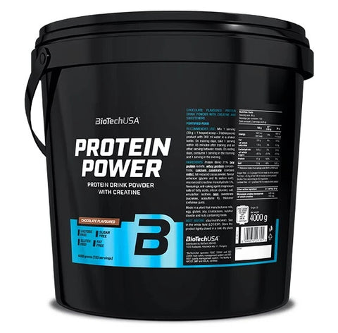 BioTechUSA - Protein Power - 4000 g - Soja-Isolat + Creatine 300 gramm + Bonus