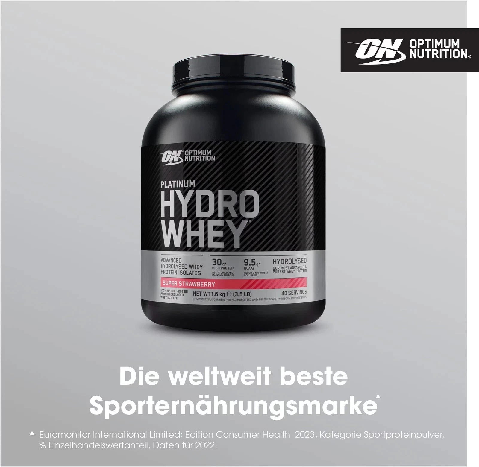 Optimum Nutrition Platinum Hydro Whey, 1600 g Dose + Bonus