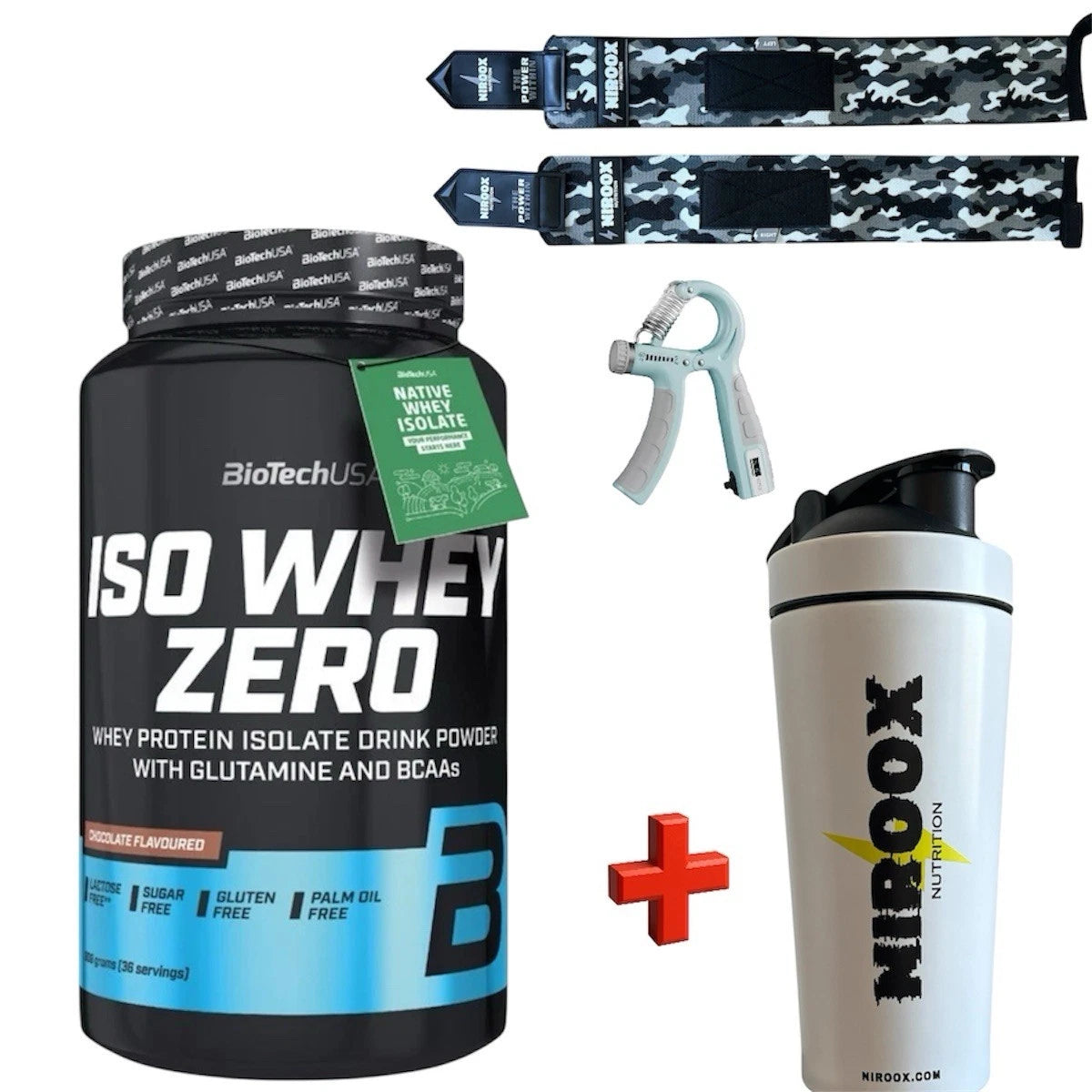 BioTech USA Iso Whey Zero 908g Bonus Laktosefreies Protein Isolat