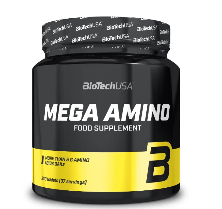BiotechUSA Mega Amino 300 Tabletten Nahrungsergänz<wbr/>ungsmittel - 300 Tabletten