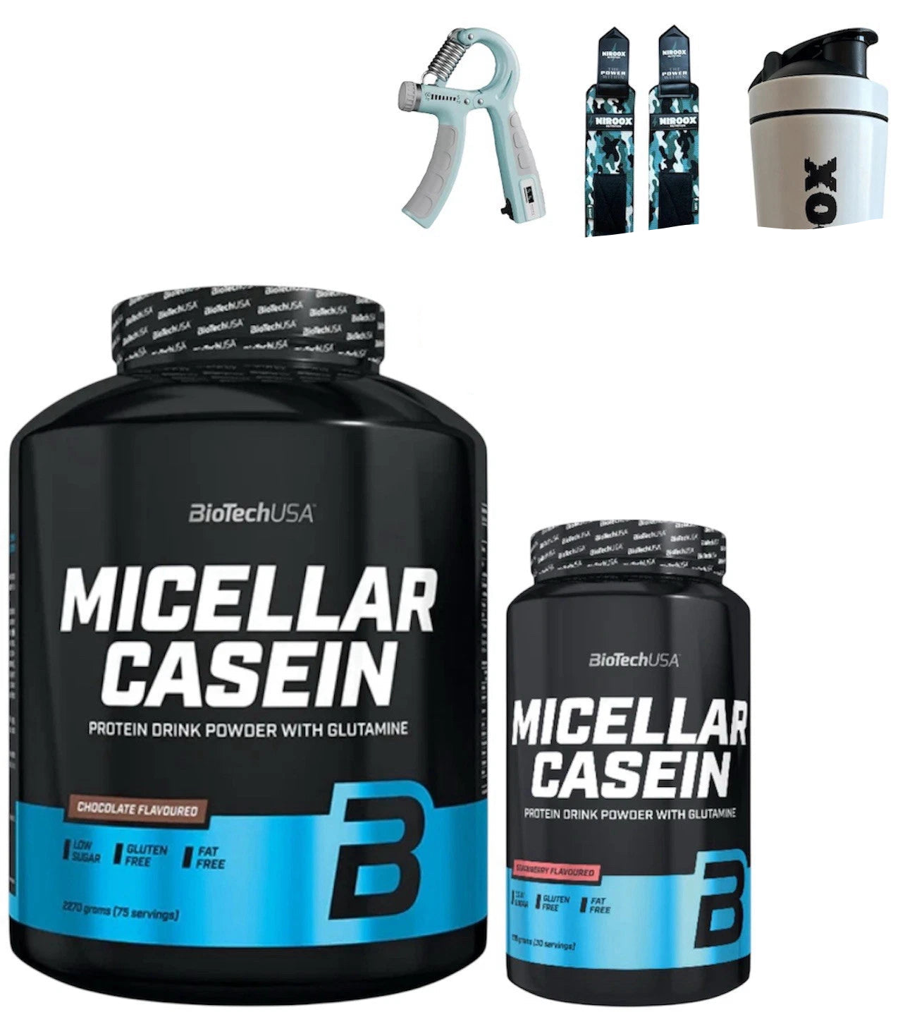 Biotech USA Micellar Casein 908-2270g Bonus Nachtprotein