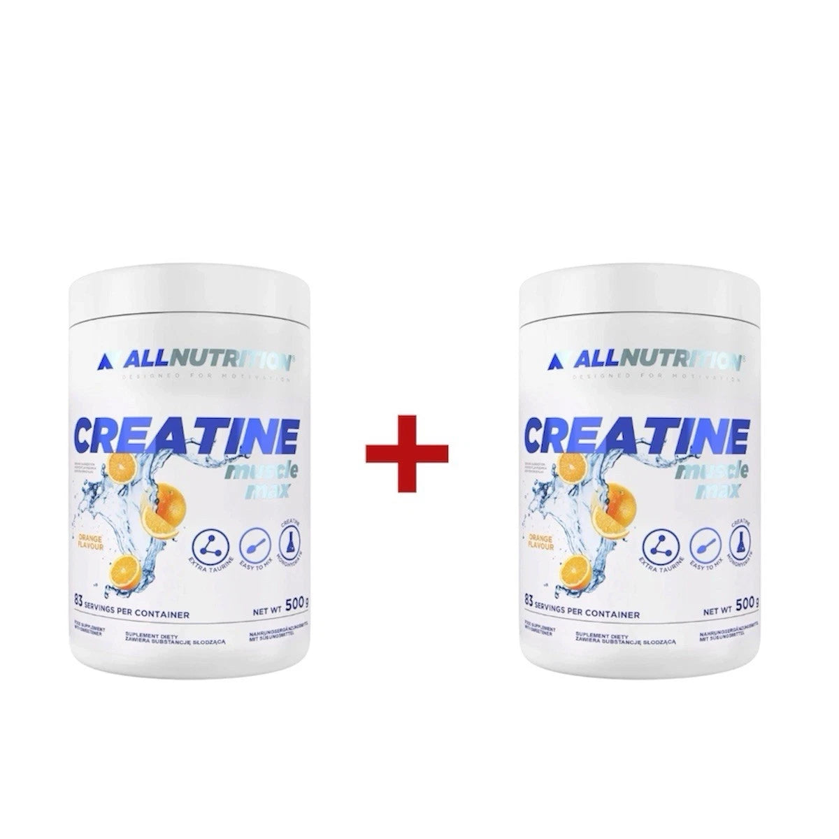 Allnutrition Creatine Muscle Max at- 2 x 500 g -Kreatin Monohydrat Pulver- 1 kg