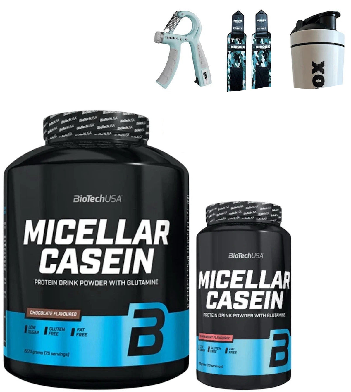 Biotech USA Micellar Casein 908-2270g Bonus Nachtprotein