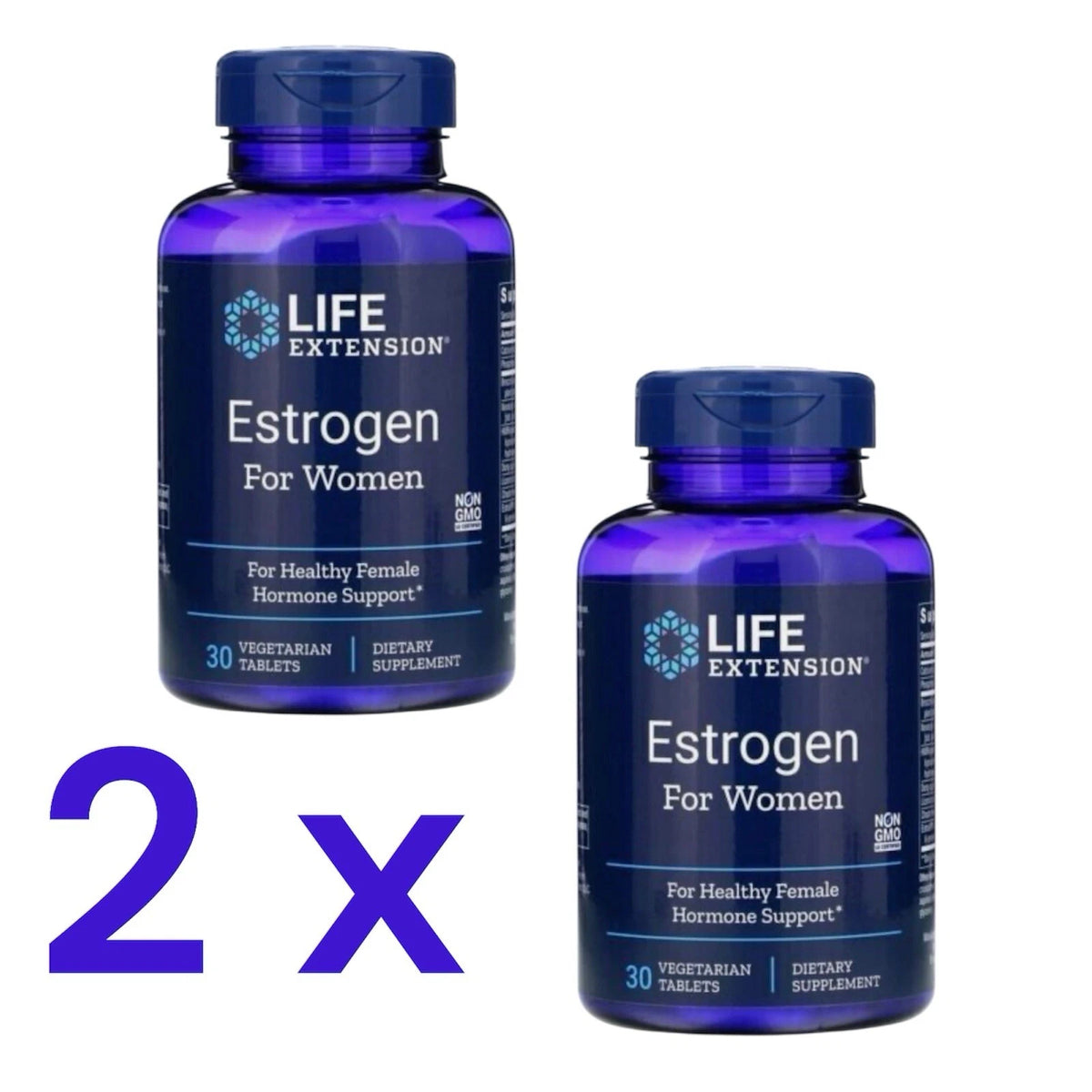 Life Extension Estrogen for Women 2x30 Tabletten Wechseljahre Support