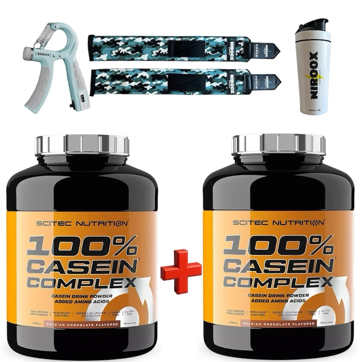 Scitec Nutrition 100% Casein Complex 2x2350g Bonus Nachtprotein