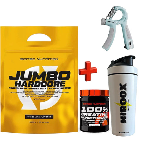 Scitec Nutrition Jumbo Hardcore 5355g Weight Gainer Muskeln + Creatine 300 gr