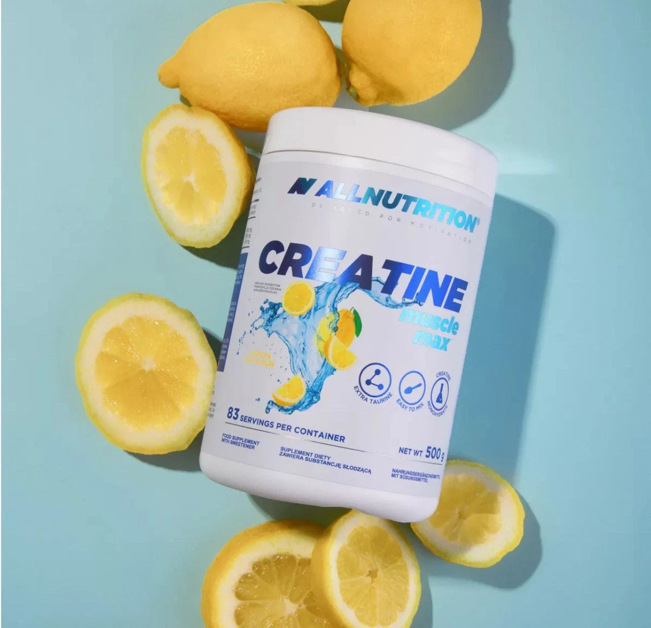 Allnutrition Creatine Muscle Max at- 2 x 500 g -Kreatin Monohydrat Pulver- 1 kg