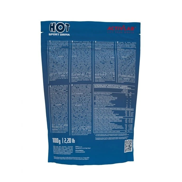 Activlab Hot Sport Drink Grapefruit Isotonisch Elektrolyte Getränkepulver 1000 g