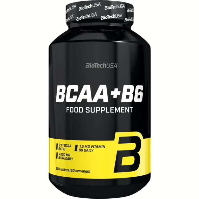 BioTech USA BCAA + B6 100 Tabletten Aminosäuren mit Vitamin B6