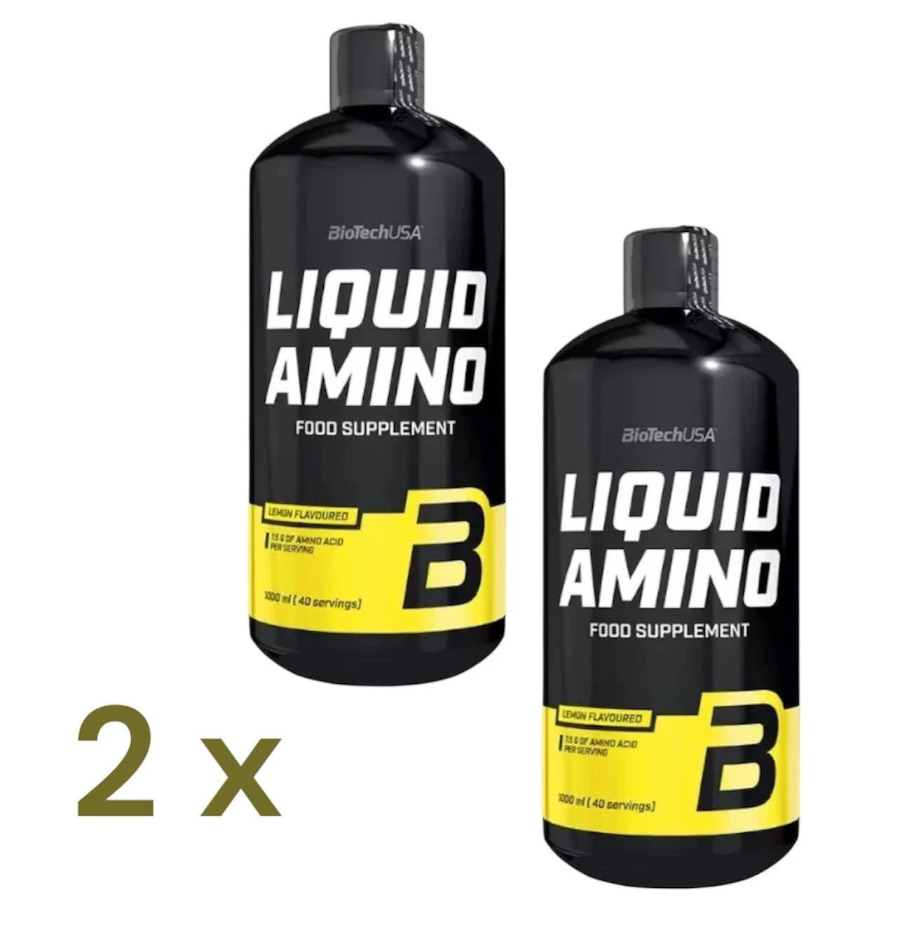 BioTech USA Liquid Amino 2x1000ml Flüssige Aminosäuren BCAA AAKG