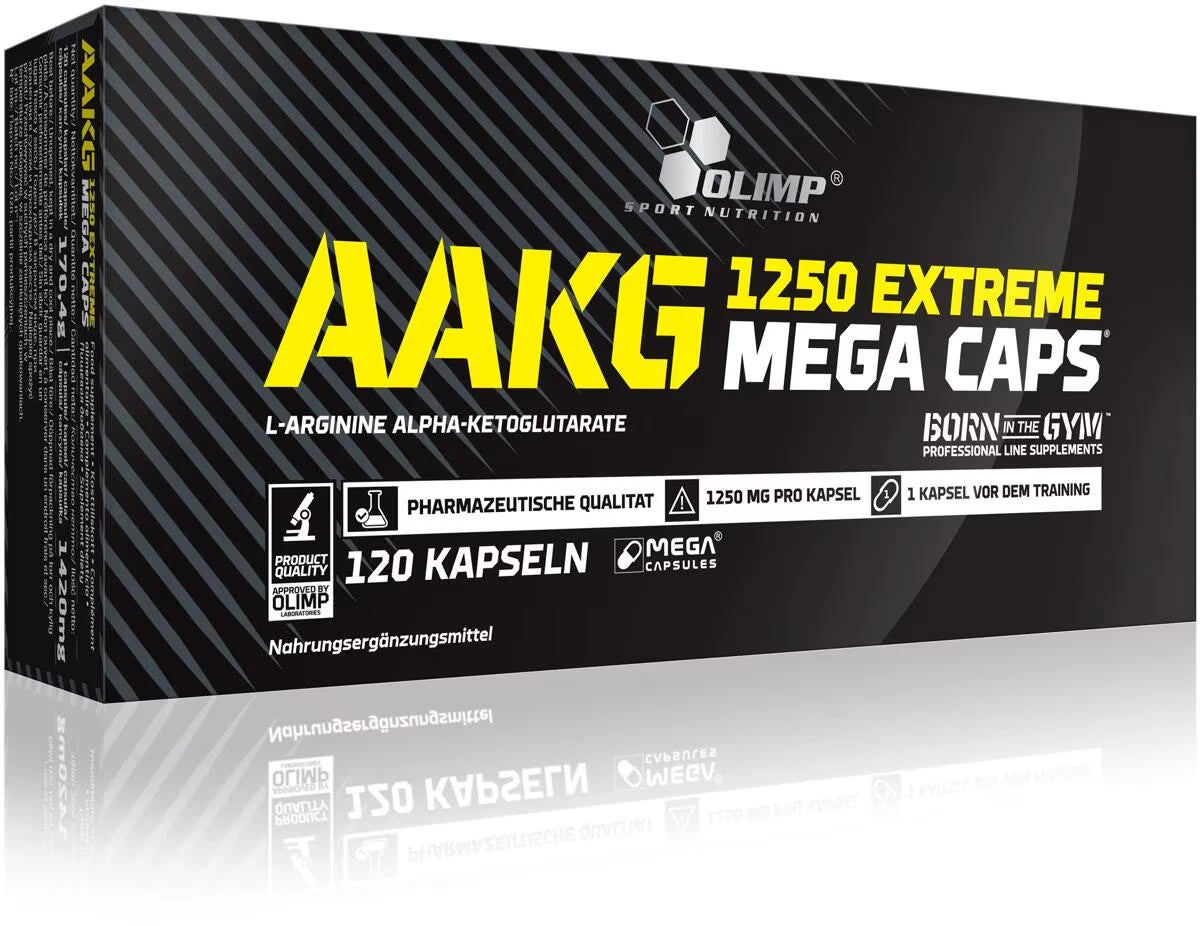 Olimp AAKG 1250 Extreme Mega Caps 120 Kapseln L-Arginin