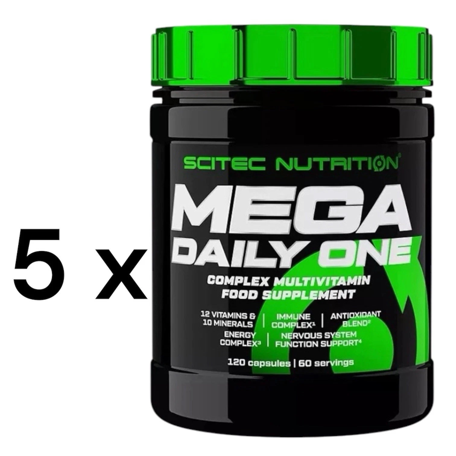 Scitec Nutrition Mega Daily One Plus 5 x 120 Kapseln Vitamine/ 600 Caps.