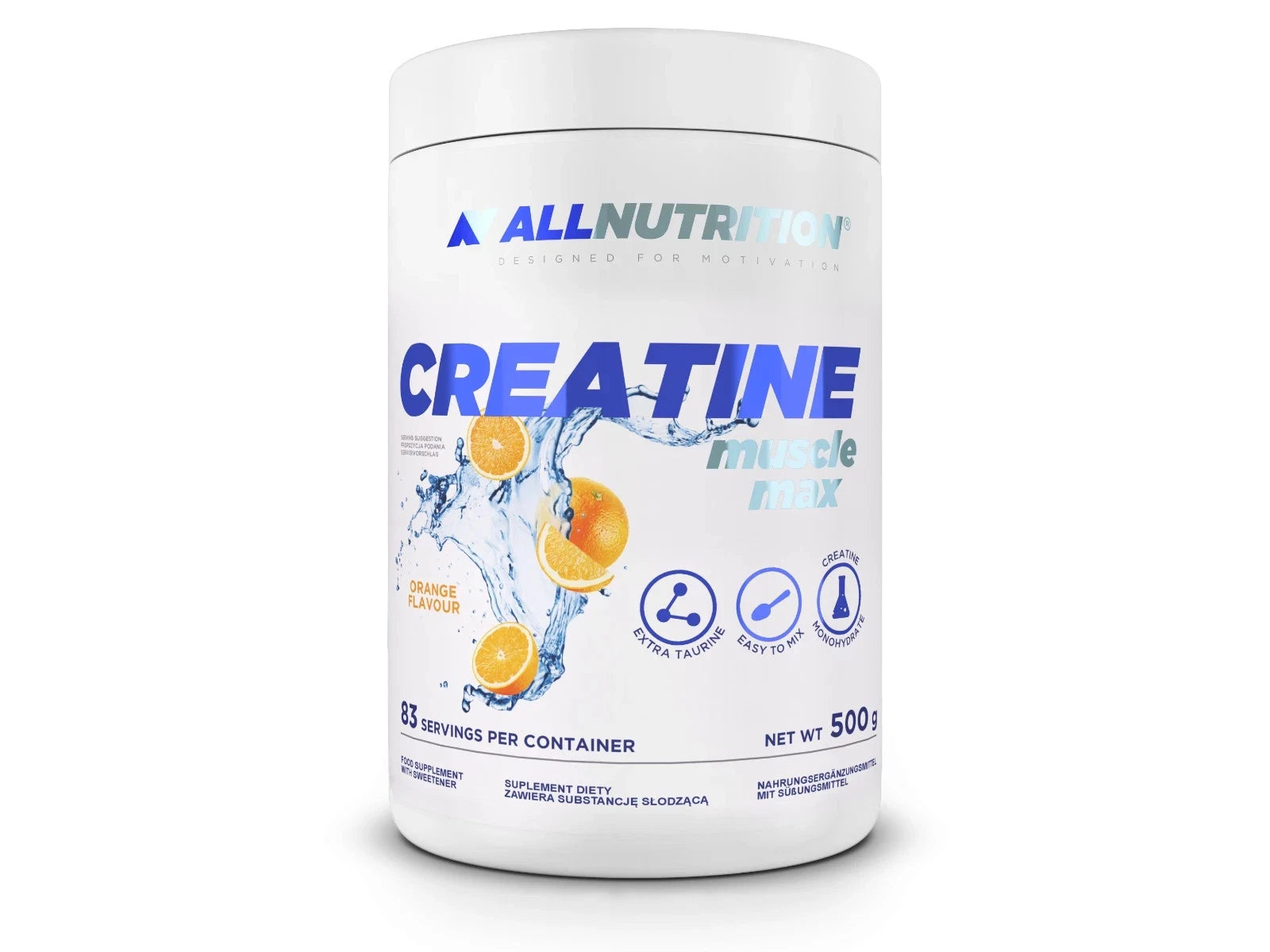 Allnutrition Creatine Muscle Max at- 2 x 500 g -Kreatin Monohydrat Pulver- 1 kg