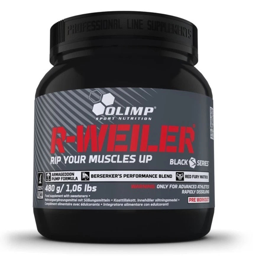 Olimp R-Weiler 480g Pre-Workout Booster Kreatin Koffein Orange